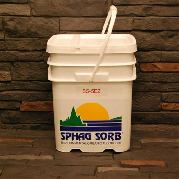 Sphag Sorb 5 Gallon Plastic Pail Loose Fill Sorbent