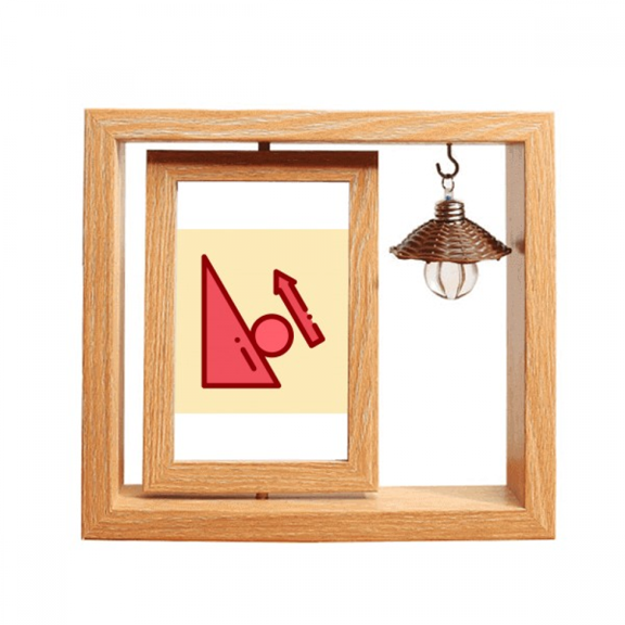 Sphere Bevel Creep Down Dynacs Wooden Rotating Picture Photo Frame 4x6