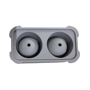 Sphere Ice Maker, Two Cavity Round Ice Ball Mold, Beverage Chilling Tool Bar Accessory Compact Freezer Storage Container Cooling Gadget