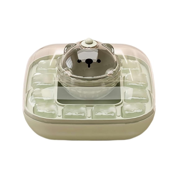 Sphere Ice Mold Basdi 2-In-1 Spherical Ice Maker & Storage Box with Lid - Round Ice Ball Tray with Easy Release - Multifunctional Freezer Container for Drinks - Compact Design, Ice Ball Maker