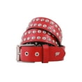 thumbnail image 1 of Sphere Leather Belt [Red], 1 of 3