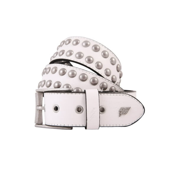 Sphere Leather Belt [White]