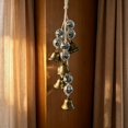 Sphere Metal Bell Hanging Ornament, Bronze Bells with Spheres Rope ...