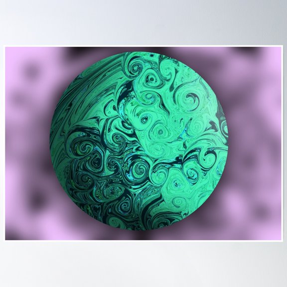 Sphere Poster Wall Art, Modern Wall Decor, 16x24 UNFRAMED