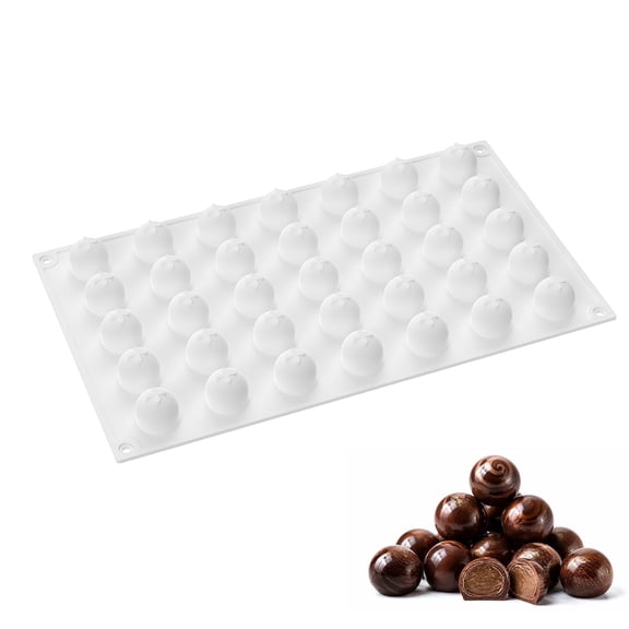 Sphere Silicone Mold 35 Cavity Mini Chocolate Mold, Used For Making Jelly, Chocolate, And Cakes
