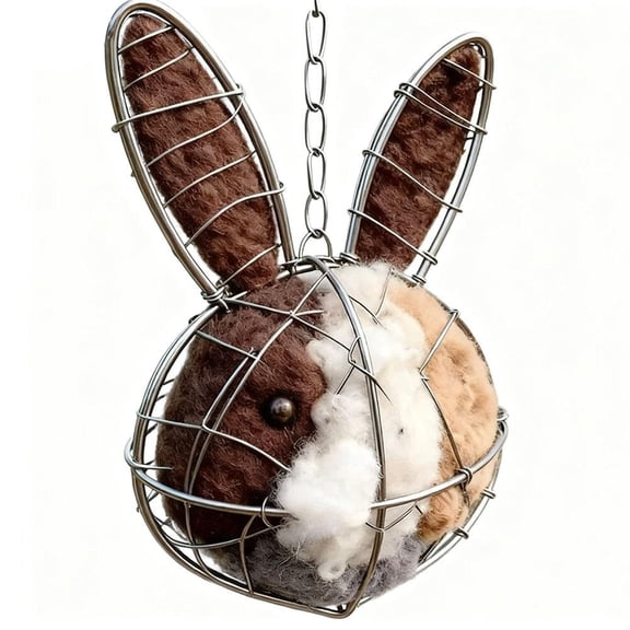 Spherical Bird Nesting Ball, 7 inch, All-Weather Safe Haven for Tiny Birds, Hangs Easily on Fences or Balcony for Bird Watching