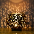 thumbnail image 1 of Spherical Candlestick Hollowed Moroccan Lights Holiday Vintage Decoration Old Home Crafts Ornaments Iron Candle Holders Home Decor, 1 of 5