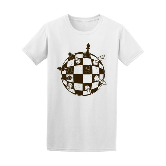 Spherical Chess Board T-Shirt Men -Image by Shutterstock, Male x-Large