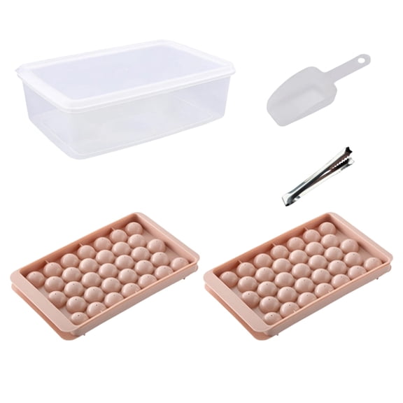 Spherical Ice Silicone Tray Medium Size 33 Wells Reusable Beverage Freezer Mold