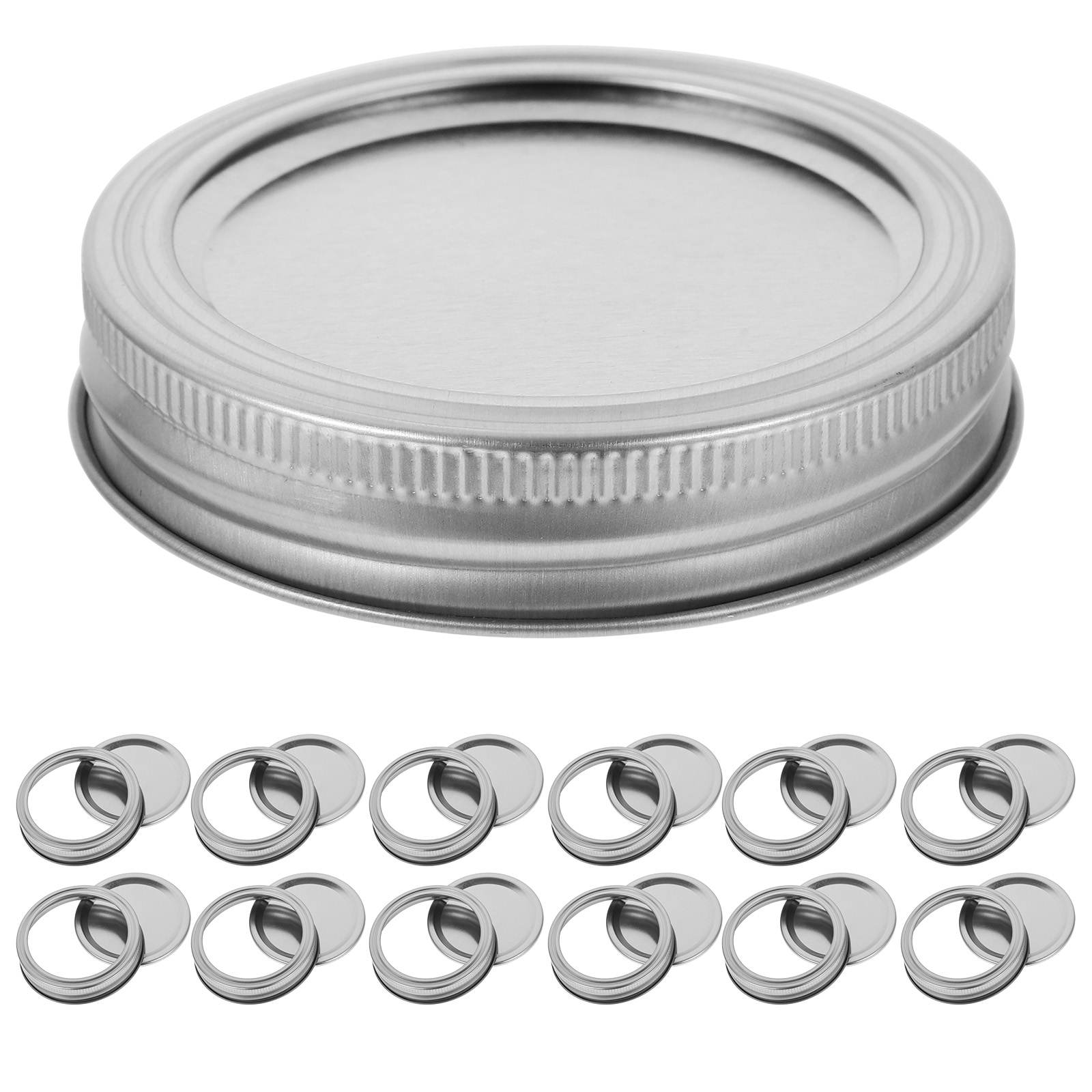 Spherical Jar Lids Mason Leakproof with Rings Practical Covers Major ...