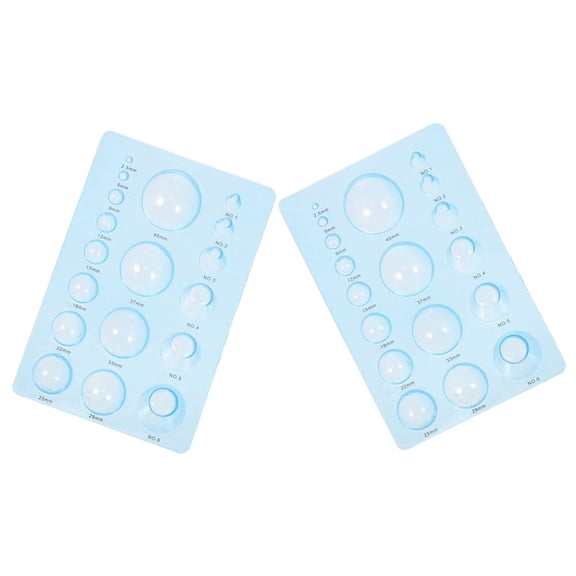2 Pcs Spherical Paper Quilling Mold Plastic Craft Tools Multi-functional Jewelry Making Templates