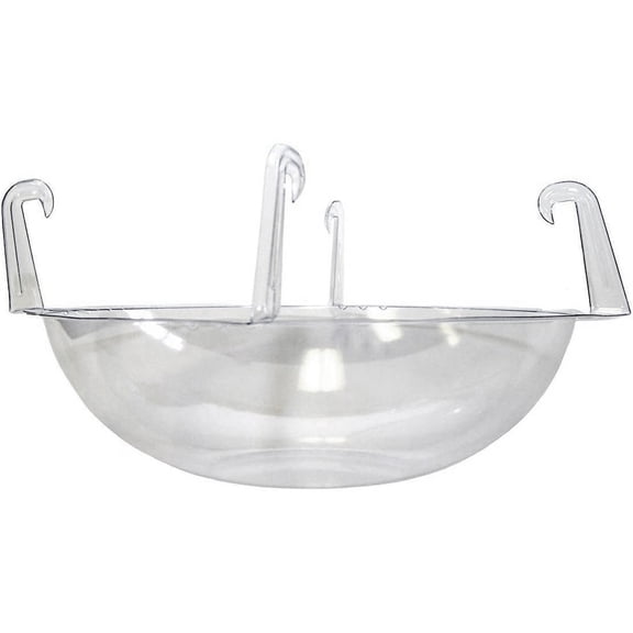 Spherical Planter Base Clear Plastic Saucer Round Plant Container Tray for Balcony Garden