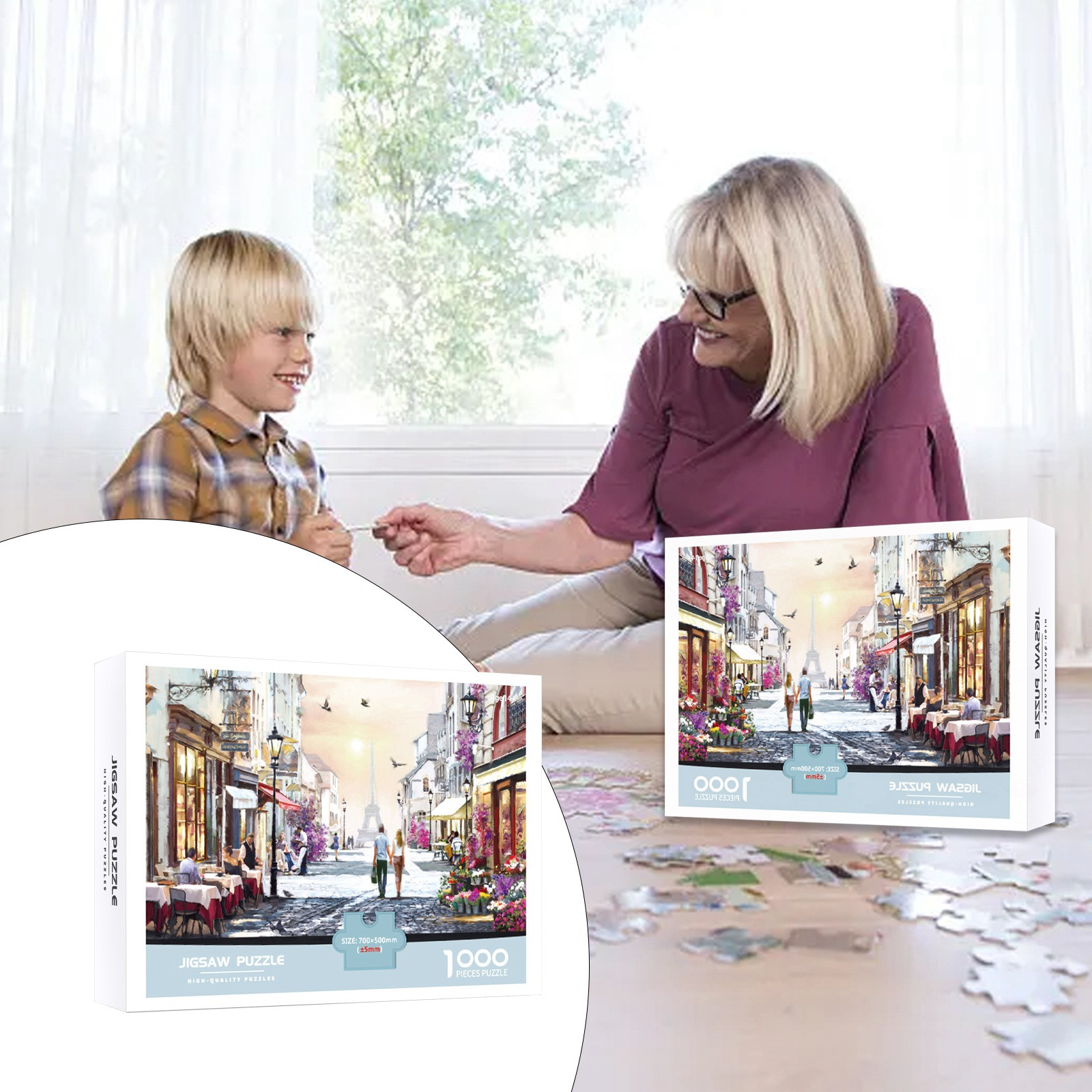 Spherical Rainbow Tilt Table Untied States Mascot Book Escape Puzzle Set White Card 1000 Puzzle