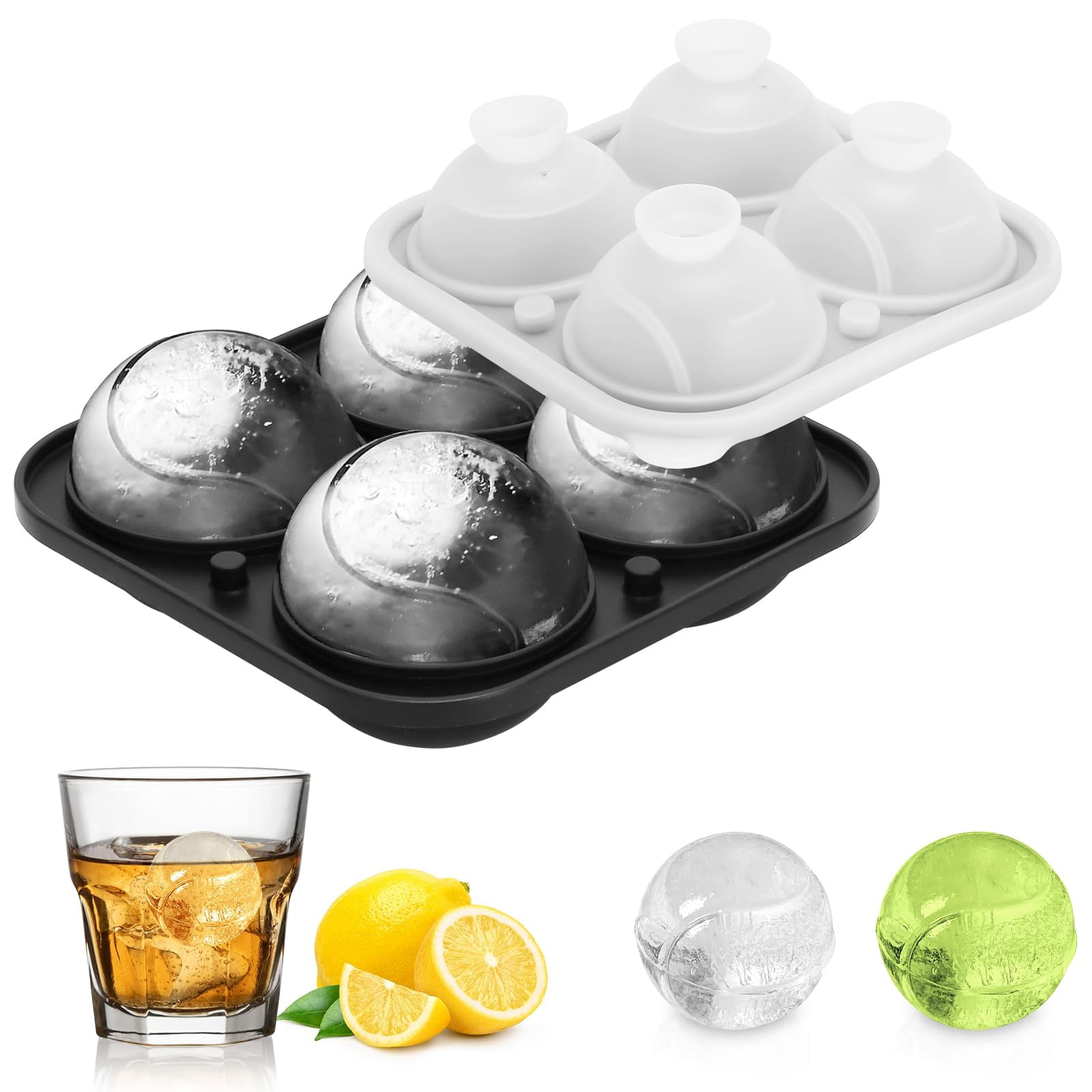 Spherical ice grid for household whiskey quick freezing ice hockey mold ...