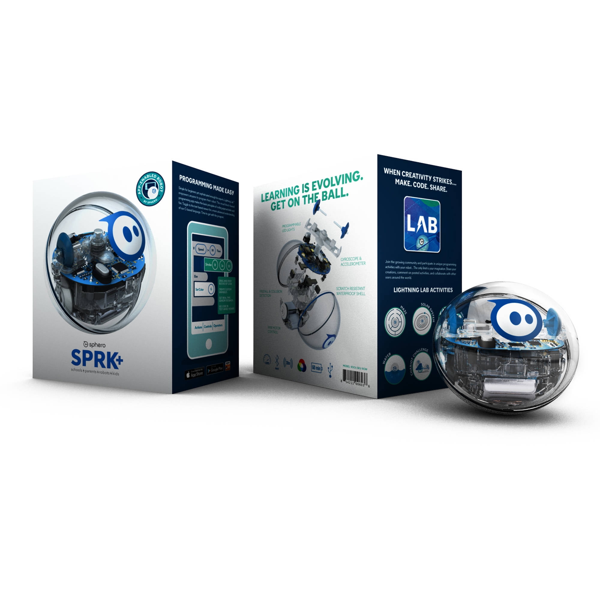 Sphero SPRK+ Programmable Robot Ball - Clear / Blue