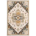 thumbnail image 1 of Oriental Weavers Alfresco Area Rug 28407 Traditional Ivory Petals Vines 5' x 8' Rectangle, 1 of 5