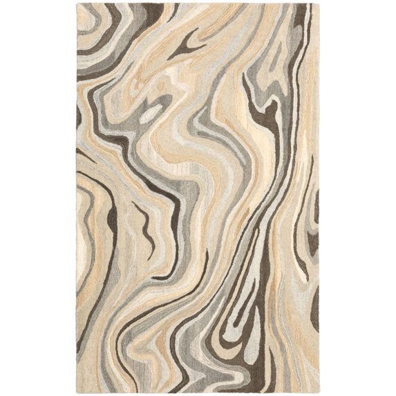 Oriental Weavers Anastasia Area Rug 68007 Contemporary Beige Banded Rows 2' 6" x 8' Rectangle