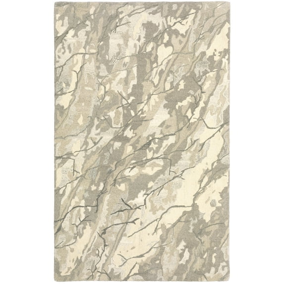 Oriental Weavers Anastasia Area Rug 68008 Contemporary Beige Petals Leaves 2' 6" x 8' Rectangle