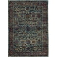 thumbnail image 1 of Oriental Weavers Andorra Area Rug 6846B Blue Oval Petals 2' 3" x 8' Rectangle, 1 of 2