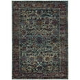thumbnail image 1 of Oriental Weavers Andorra Area Rug 6846B Casual Blue Oval Petals 10' x 13' 2" Rectangle, 1 of 3