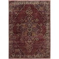 thumbnail image 1 of Oriental Weavers Andorra Area Rug 7135E Casual Red Curls Curves 2' 6" x 12' Rectangle, 1 of 2