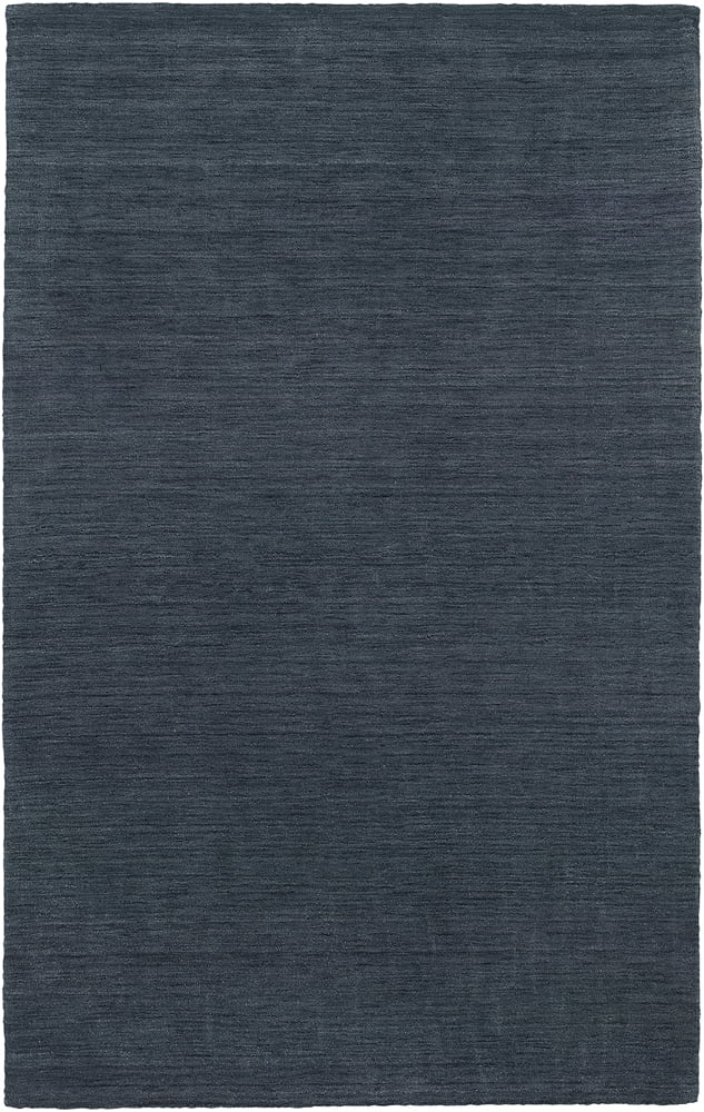 Navy Tufted Handmade Wool Oriental Runner Rug