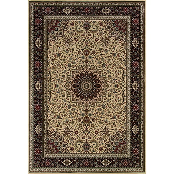 Oriental Weavers Ariana Area Rug 095I8 Ivory Medallion Flowers 1' 11" x 3' 3" Rectangle