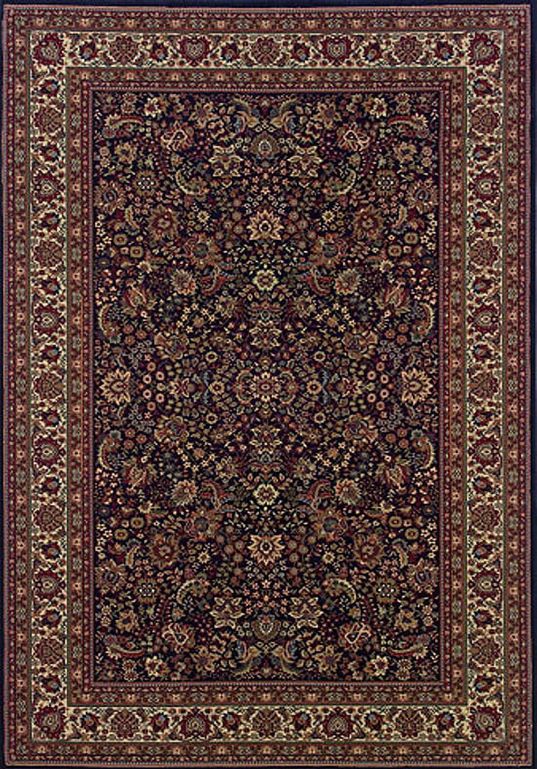 Ariana Blue Persian Border Low Pile Area Rug