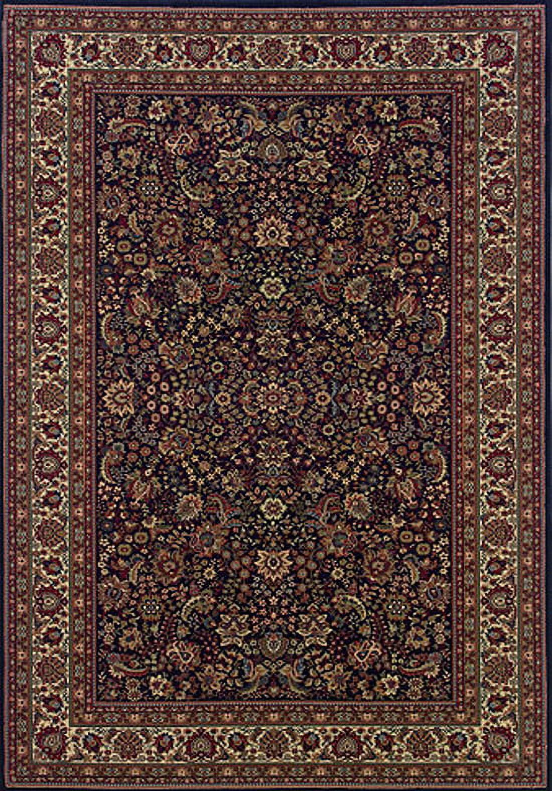 Ariana Blue Persian Border Low Pile Area Rug