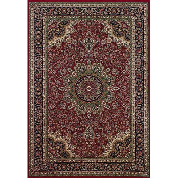 Oriental Weavers Ariana Area Rug 116R3 Red Medallion Border 8' x 8' Round