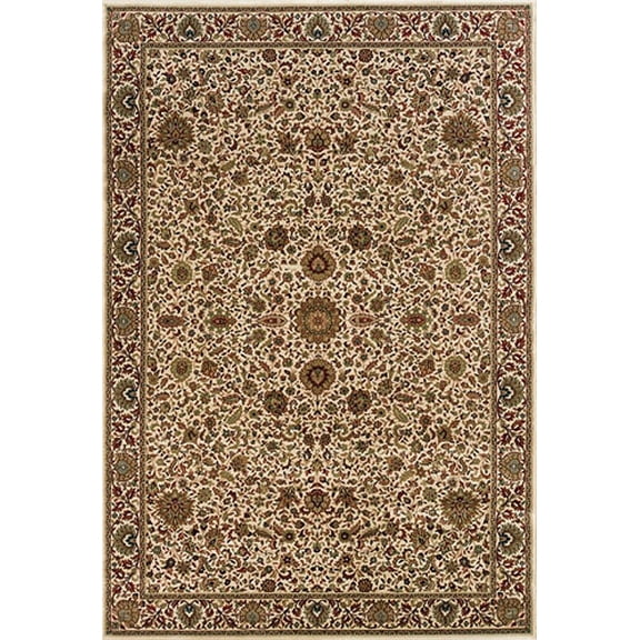 Oriental Weavers Ariana Area Rug - 172W3 - 4' x 6" - in Ivory/ Green - Vintage Inspired, Stain Resistant, Family and Pet Friendly , Entrway, Bedroom Rug