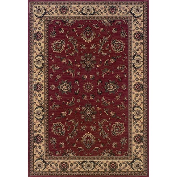 Oriental Weavers Ariana Area Rug 311C3 Red Global Vines 4' x 6' Rectangle