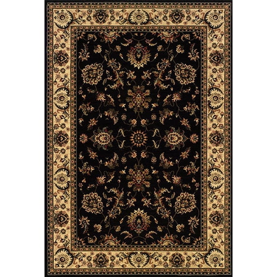 Oriental Weavers Ariana Area Rug 311K3 Black Persian Vines 10' x 12' 7" Rectangle