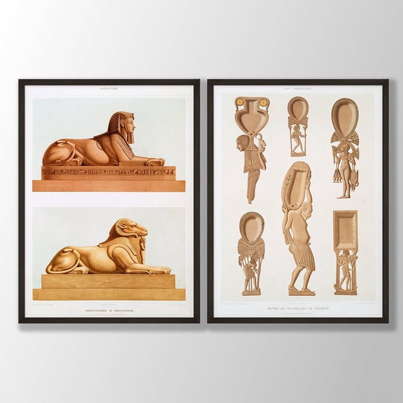 Sphinx Art Prints, Ancient Egyptian Decor Poster Printed Poster, Poster Only
