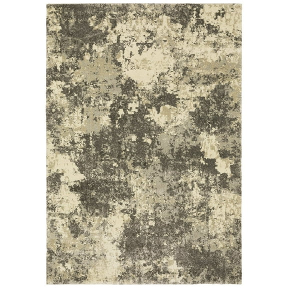 Oriental Weavers Astor Area Rug 7150D Grey Clouded Faded 2' 3" x 7' 6" Rectangle