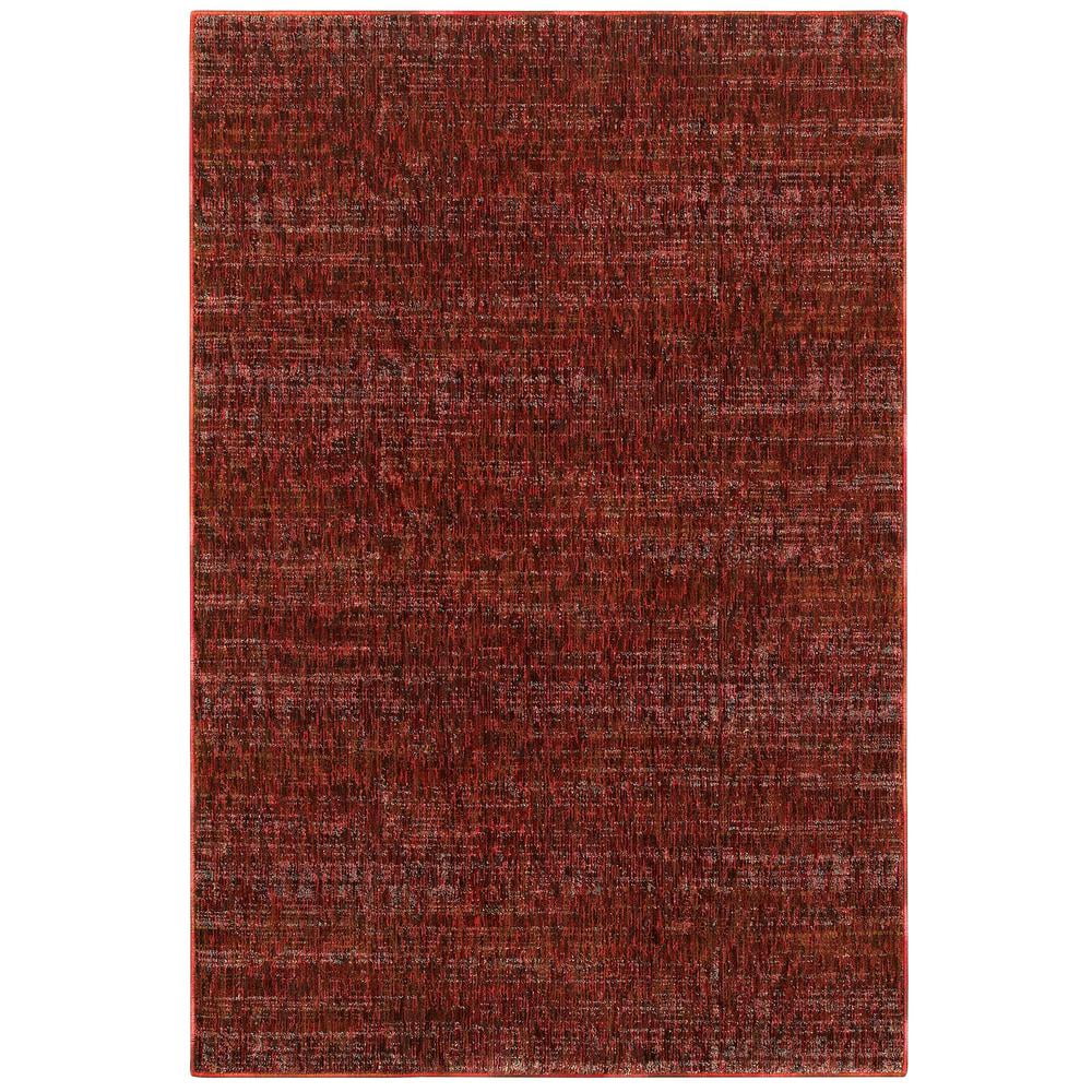 Atlas Red and Rust Nylon Polypropylene Area Rug 1'10" x 3'2"