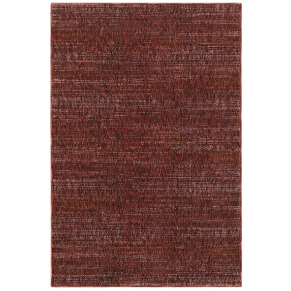 Oriental Weavers Atlas Area Rug 8033K Red Single Color Achromatic 7' 10" x 10' 10" Rectangle