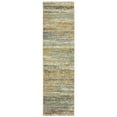 thumbnail image 1 of Oriental Weavers Atlas Area Rug 8037J Gold Striped Banded 2' 3" x 8' Rectangle, 1 of 2