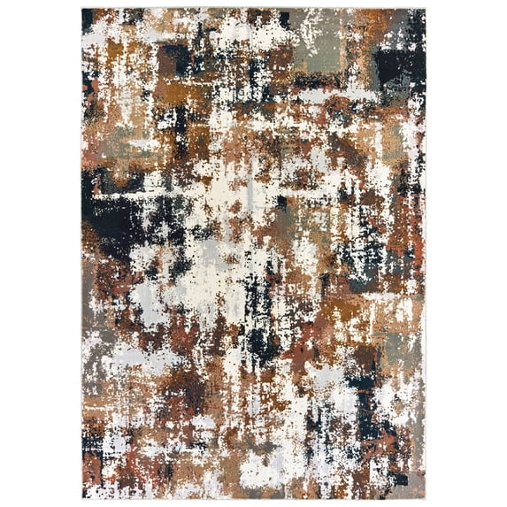 Oriental Weavers Bowen Area Rug 4928X Gray Splotches Faded 5' 3" x 7' 6" Rectangle