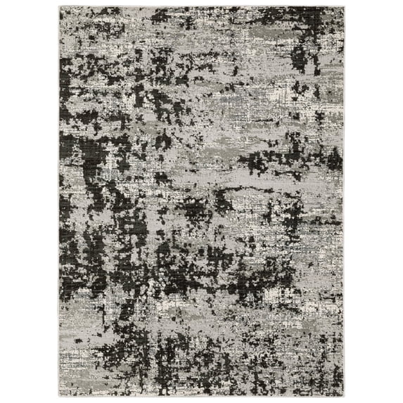 Oriental Weavers Caravan Area Rug 4153Q Gray Stained Bleached 2' 3" x 7' 6" Rectangle