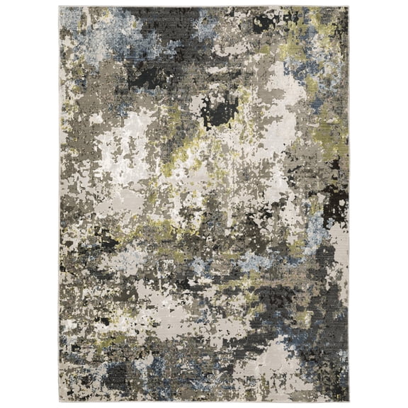 Sphinx Caravan Area Rug 502Z8 Grey Faded Stained 2' 3" x 7' 6" Rectangle