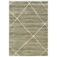 thumbnail image 1 of Oriental Weavers Carson Area Rug 9661A Gray Solid Striped 6' 7" x 9' 2" Rectangle, 1 of 2