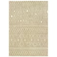 thumbnail image 1 of Oriental Weavers Carson Area Rug 9665B Sand Crosshatch Diamond 5' 3" x 7' 3" Rectangle, 1 of 2
