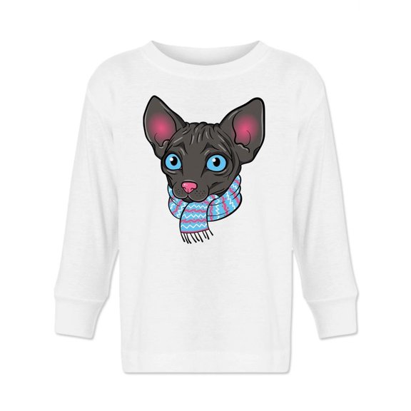 Sphinx Cat With Scarf Long Sleeve Toddler -Image by Shutterstock,  4 Toddler