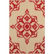Sphinx Cayman Area Rug 097R9 Sand Outdoor Medallions 3 10" x 5 5" Rectangle