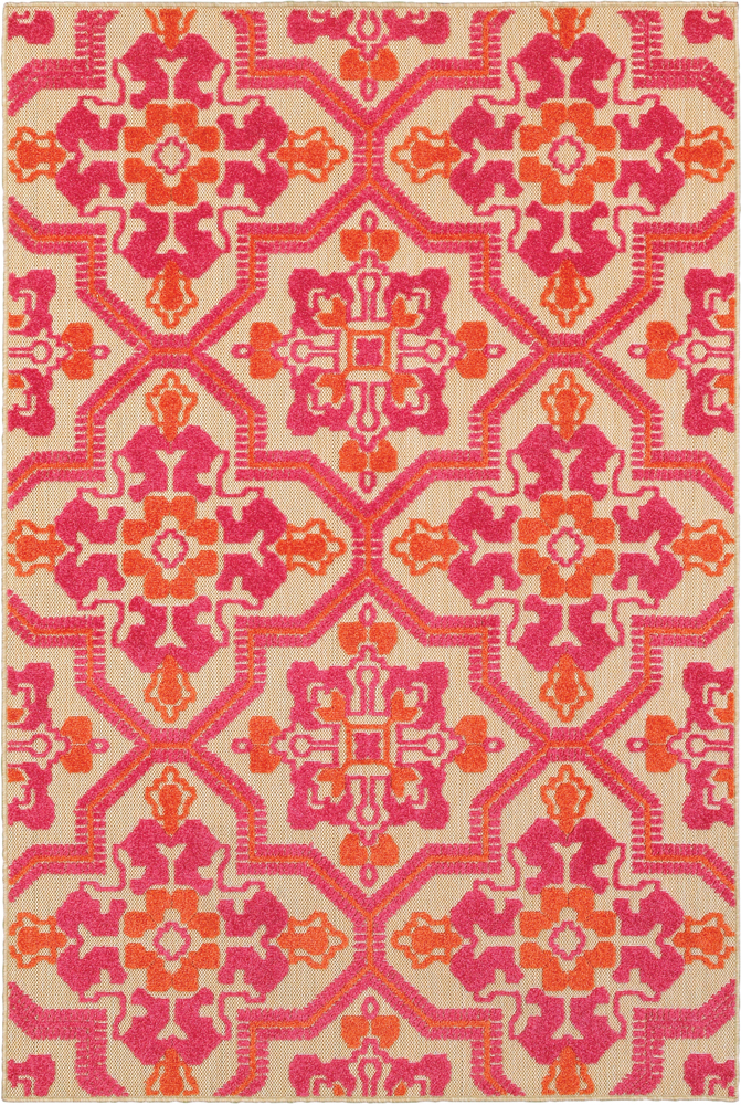 Sphinx Cayman Area Rug 2541V Sand Corners Curves 3' 10" x 5' 5