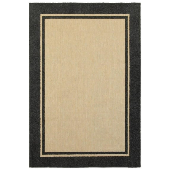 Oriental Weavers Cayman Area Rug 5594K Sand Angled Bars 5' 3" x 7' 6" Rectangle