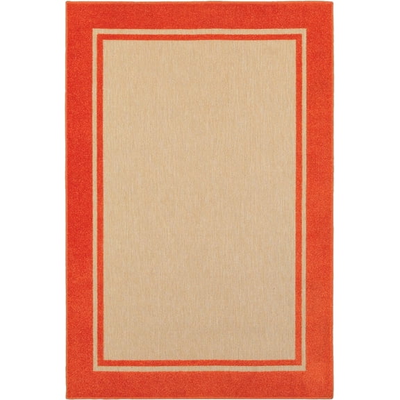 Oriental Weavers Cayman Area Rug 5594Q Sand Bordered Lined 1' 10" x 3' 3" Rectangle