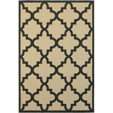 Oriental Weavers Cayman Area Rug 660N9 Sand Lattice Curves 1' 10" x 3' 3" Rectangle