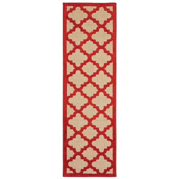Sphinx Cayman Area Rug 660R9 Sand Angled Curved 2' 3" x 7' 6" Rectangle